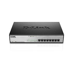 D-Link DGS-1008MP - 8 (ports)/10/100/1000/Avec POE/Non manageable