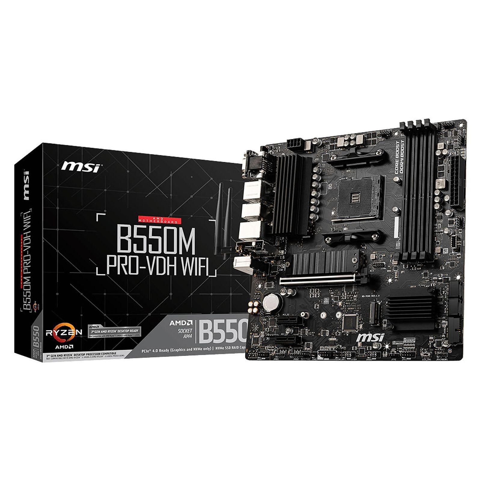 MSI B550M PRO-VDH WIFI Micro-ATX  - Carte mère MSI - grosbill.com - 0