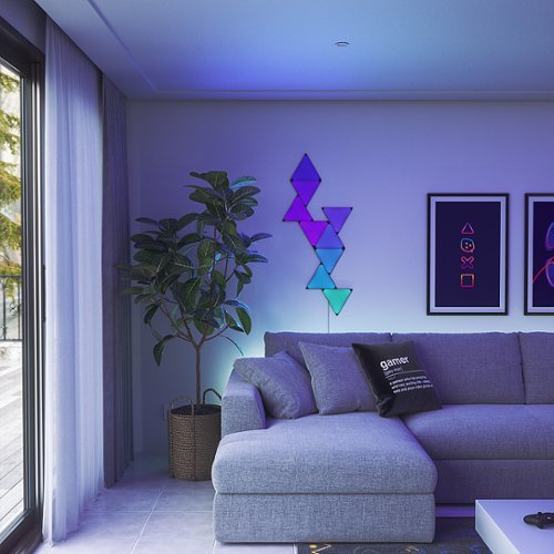 Nanoleaf Shapes Black Triangles Starter Kit - 9 pièces (NL47-0102TW-9PK) - Achat / Vente Objet connecté / Domotique sur grosbill.com - 2