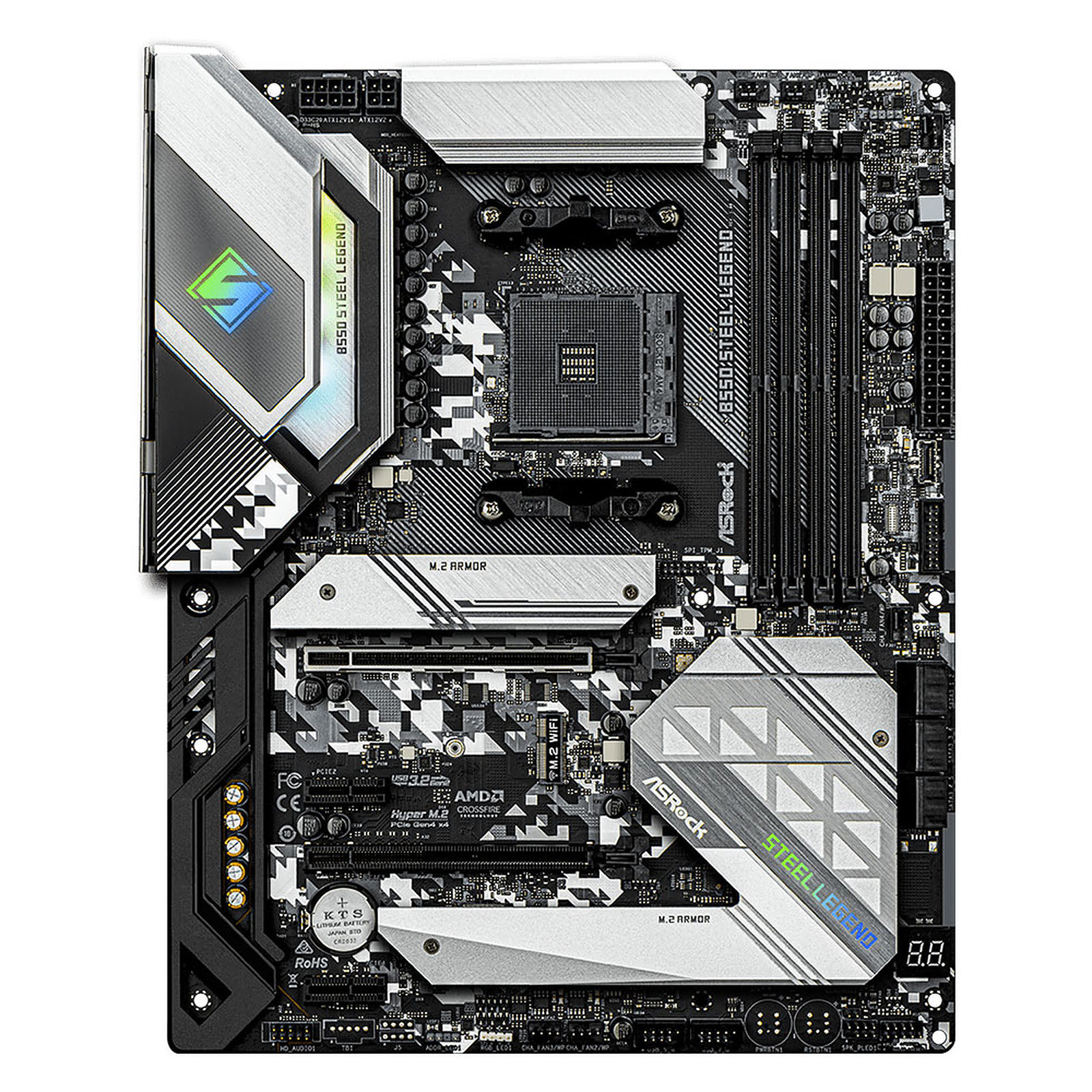 ASRock B550 Steel Legend ATX  - Carte mère ASRock - grosbill.com - 3