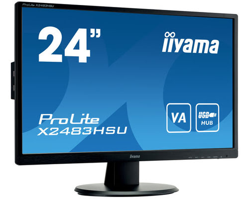 Grosbill Ecran PC Iiyama X2483HSU-B5 24" FHD/75Hz/4ms/VA/HDMI/DP