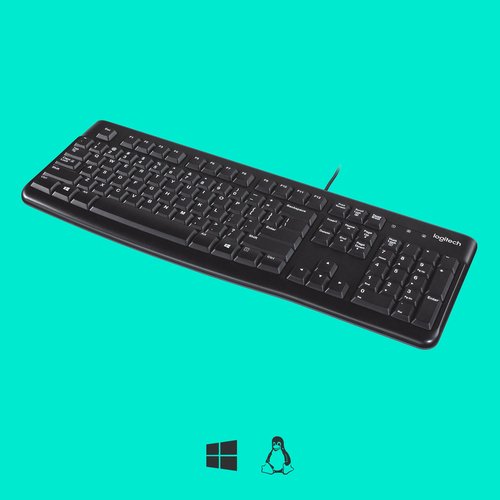 K120 Corded Keyboard Noir - Achat / Vente sur grosbill.com - 12