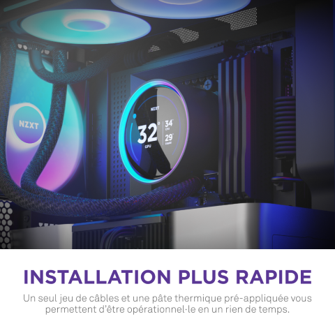 NZXT Kraken Elite 420 RGB V2 - 420mm - Noir - Watercooling NZXT - 10