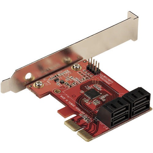 PCI-E - 4 Ports SATA - Carte contrôleur StarTech - grosbill.com - 1