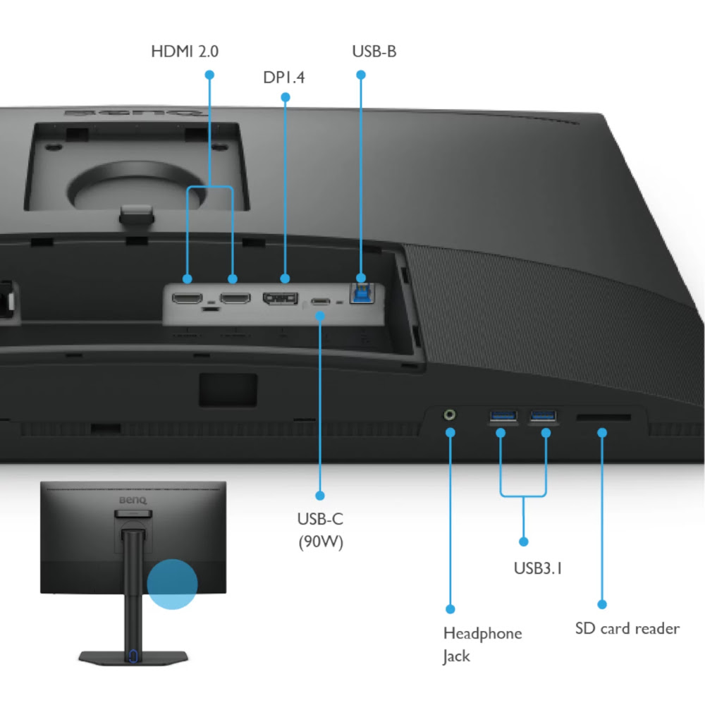 BenQ 27 pouces  SW272U - Ecran PC BenQ - grosbill.com - 3