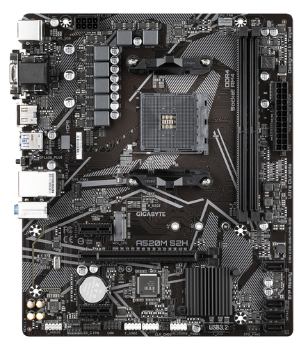 Gigabyte A520M S2H Micro-ATX  - Carte mère Gigabyte - grosbill.com - 1