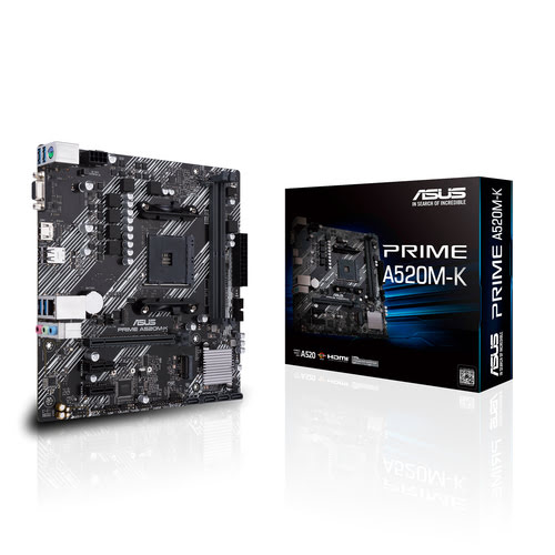 Asus PRIME A520M-K Micro-ATX  - Carte mère Asus - grosbill.com - 0