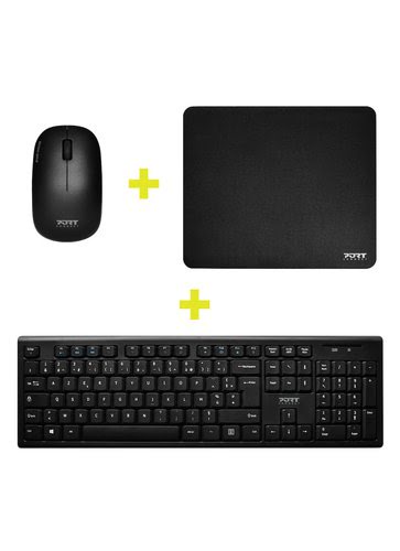 Port ESSENTIEL SANS FIL souris+clavier+tapis USB-C/A - Pack Clavier/Souris - 1