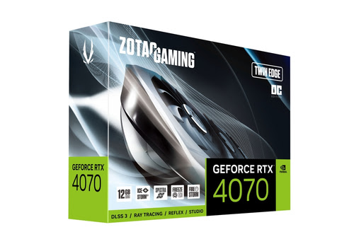 image produit ZOTAC RTX 4070 Twin Edge OC - DLSS3 Grosbill