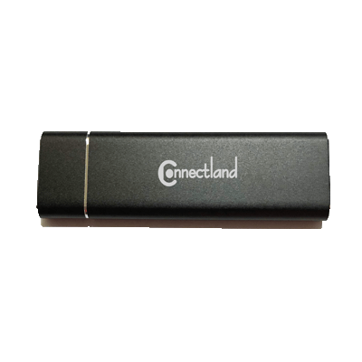 Connectland USB-C 3.1 10Gb pour SSD M2 NVMe - Noir - Boîtier externe