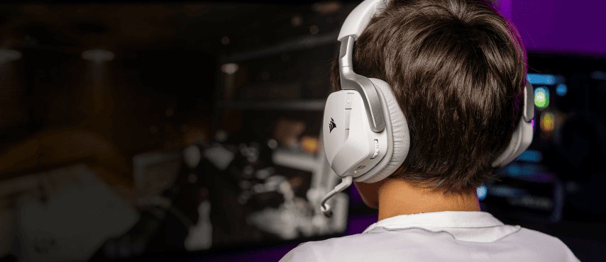 Corsair VOID V2 Dolby Atmos Blanc - Micro-casque - grosbill.com - 4