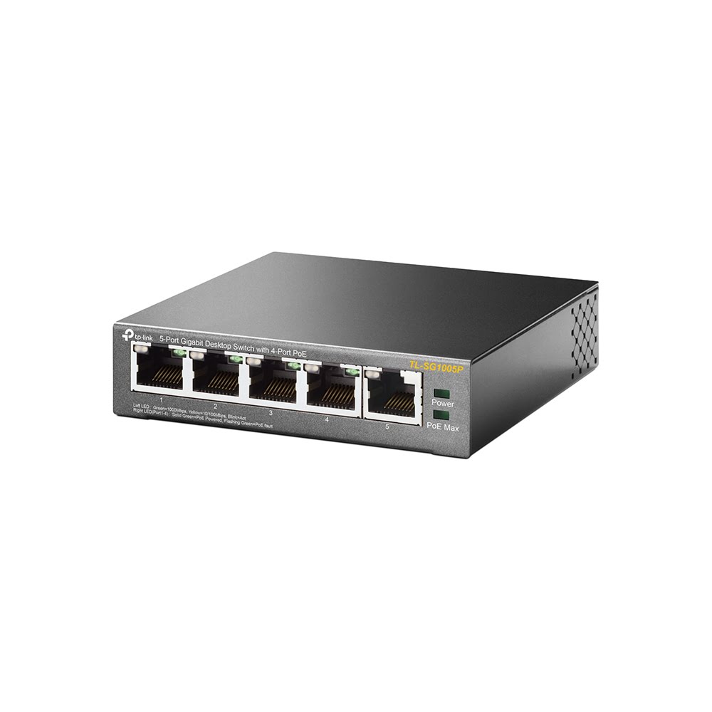 Switch TP-Link TL-SG1005P - 5 Ports Gigabit dont 4 PoE  - 1