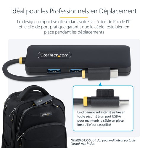 HUB USB-C 4 PORTS 5GBPS USB- - Achat / Vente sur grosbill.com - 14