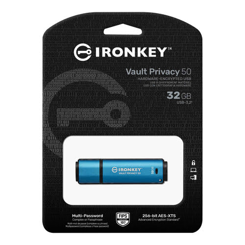 Kingston 32Go USB 3.2 Vault Privacy 50 - Clé USB Kingston - 2