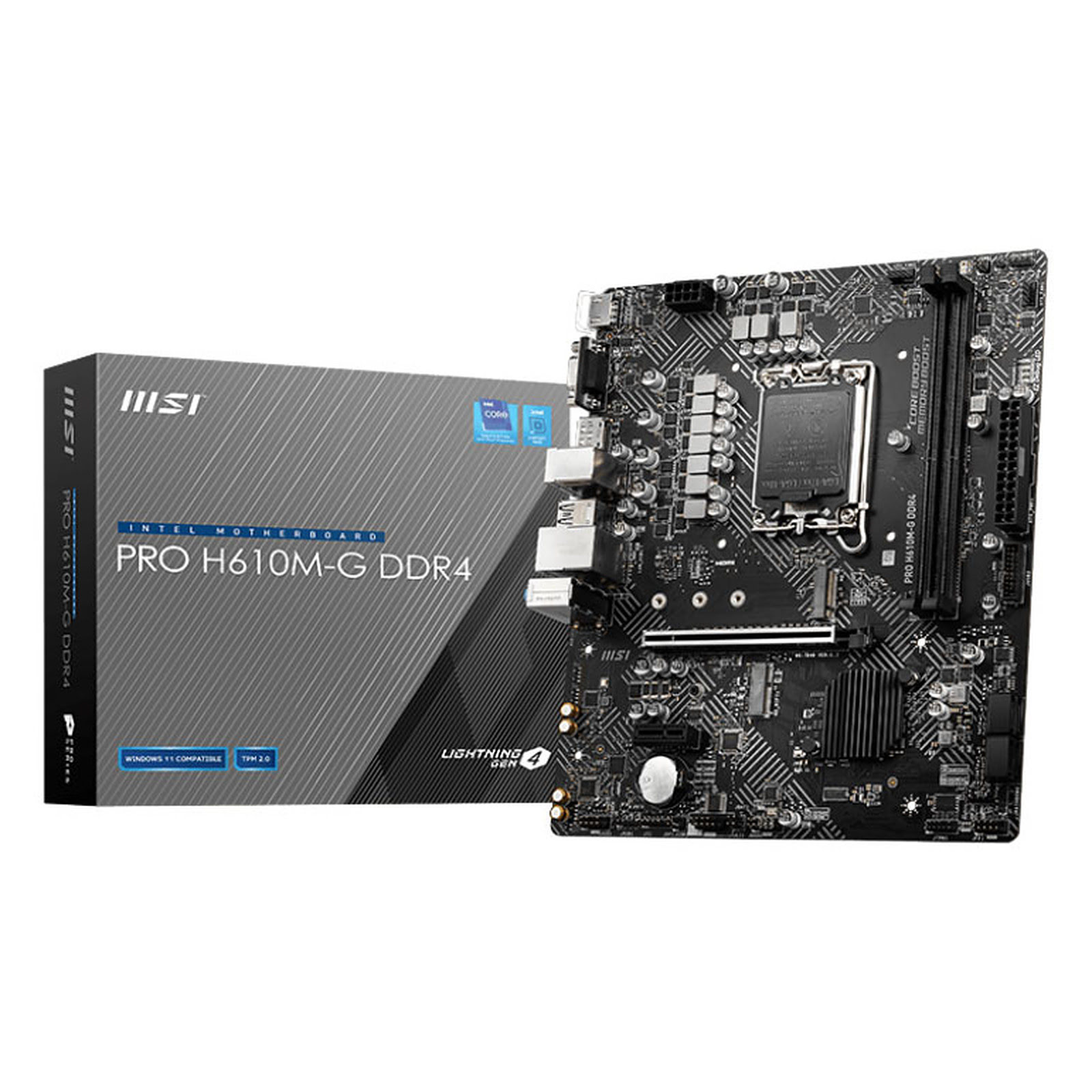 MSI PRO H610M-G DDR4 Micro-ATX  - Carte mère MSI - grosbill.com - 0