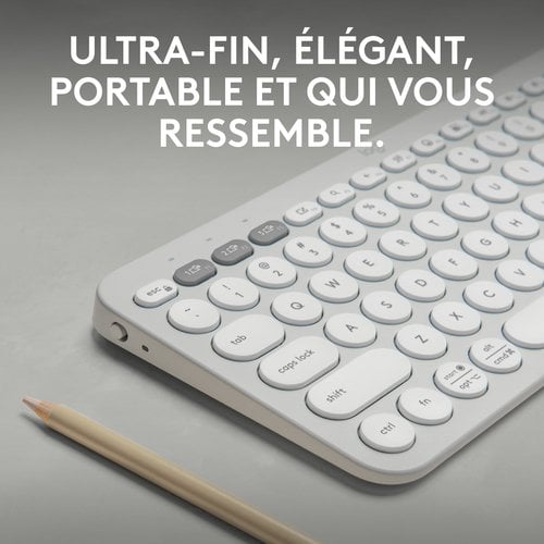 PEBBLE KEYS 2 K380S TONAL WHITE - Achat / Vente sur grosbill.com - 6