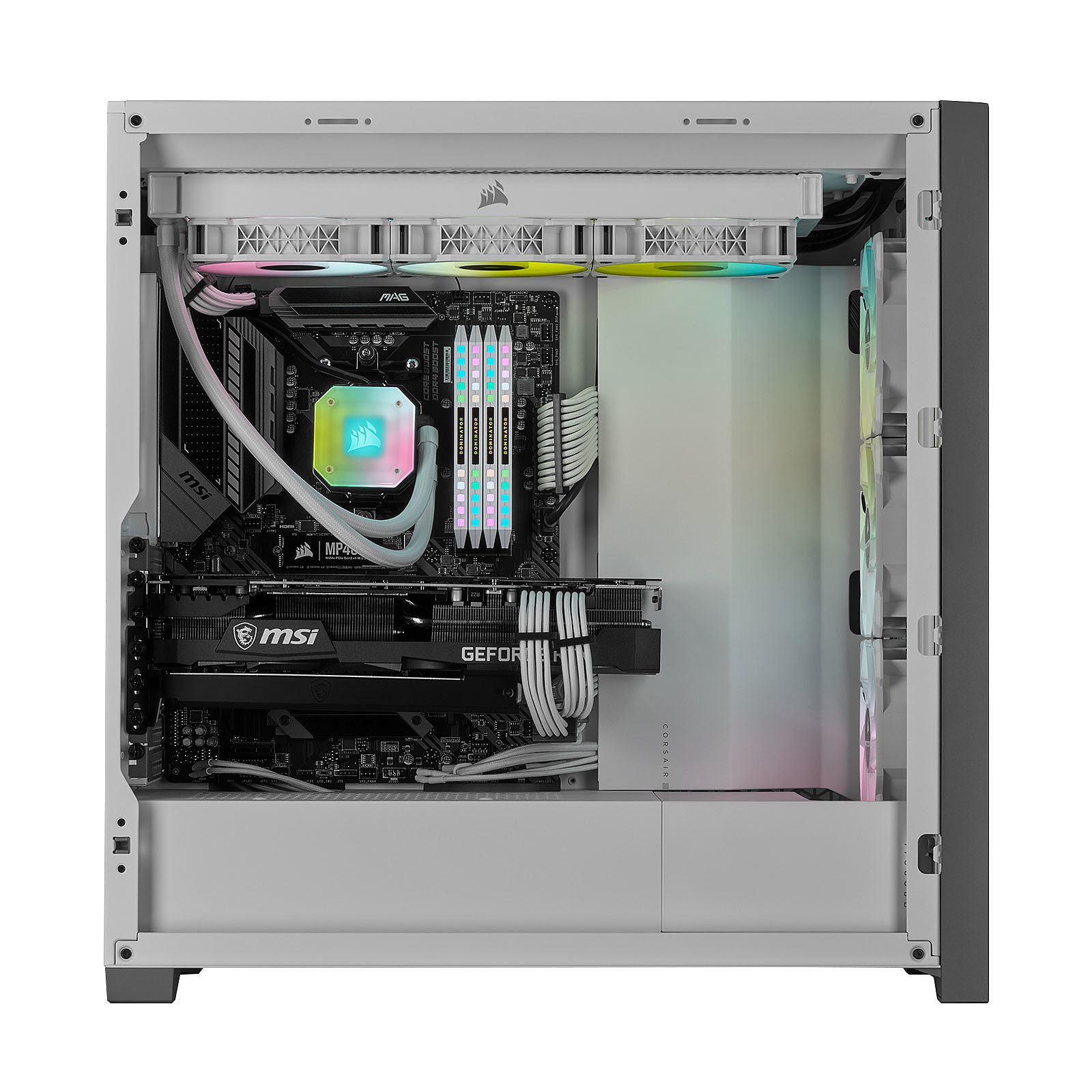 Corsair iCUE 5000X RGB Tempered White Blanc - Boîtier PC Corsair