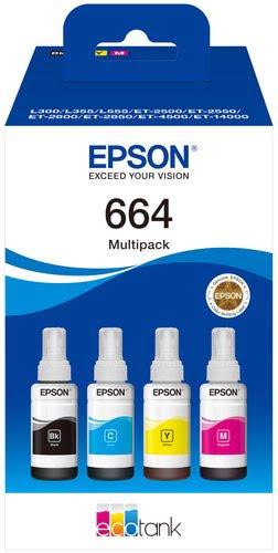 Epson Ink/664 EcoTank 4-colour Multipack - Achat / Vente Consommable imprimante sur grosbill.com - 0