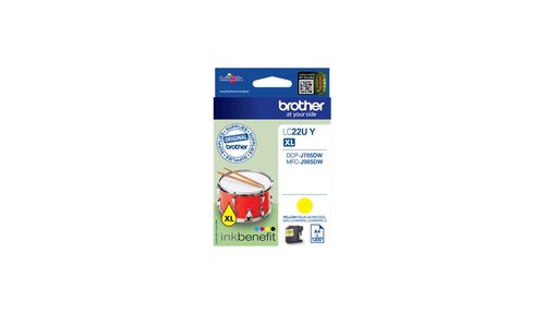 Brother LC22U/YELLOW INK f. MFC-J985DW/J785DW - Achat / Vente Consommable imprimante sur grosbill.com - 0