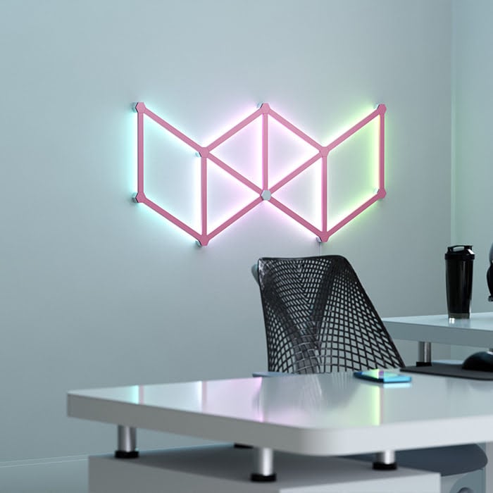 Nanoleaf Lines Skin Rose Mate - 9 pièces (NL59-0001PM-9PK) - Achat / Vente Objet connecté / Domotique sur grosbill.com - 4