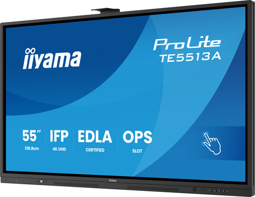 Iiyama TE8613A-B1AG - 85.6" 4K Tactile IPS 8ms Android 14 OS iiShare Wifi Bluetooth (TE8613A-B1AG) - Achat / Vente Affichage collaboratif sur grosbill.com - 5