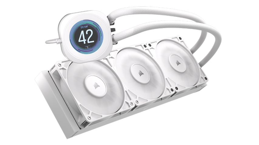 Corsair NAUTILUS 360 RS LCD - 360mm - Blanc - Watercooling - 1