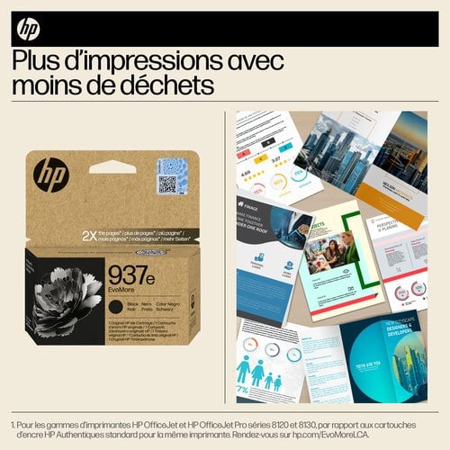 HP HP/InkHP 937e EvoMore BK Original Ink Ca - Achat / Vente Consommable imprimante sur grosbill.com - 4