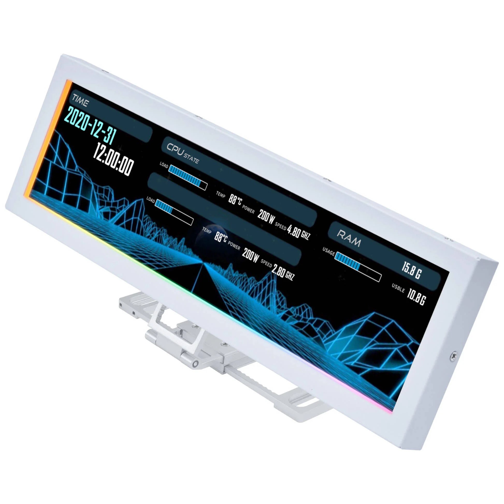 Lian-Li Écran universel 8.8" - Blanc - Accessoire boîtier - 0