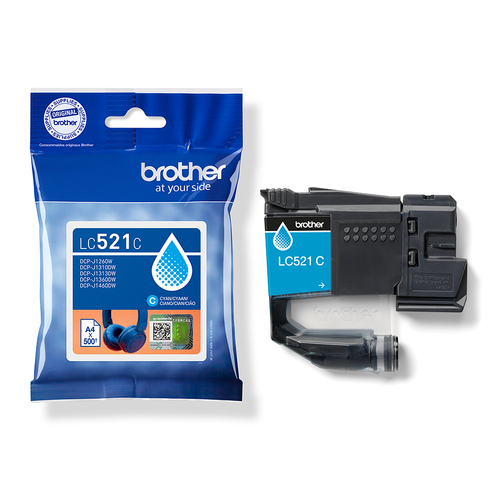 Cartouche d'encre LC521C - Cyan pour imprimante Jet d'encre Brother - 4
