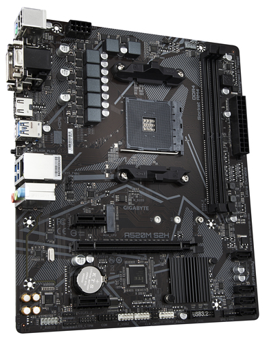 Gigabyte A520M S2H Micro-ATX  - Carte mère Gigabyte - grosbill.com - 2