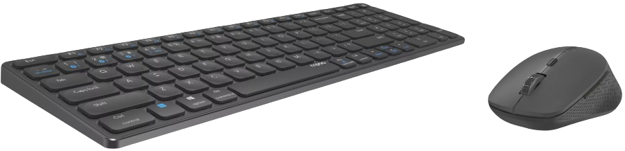 Rapoo 9700M - Pack Clavier/Souris - grosbill.com - 1