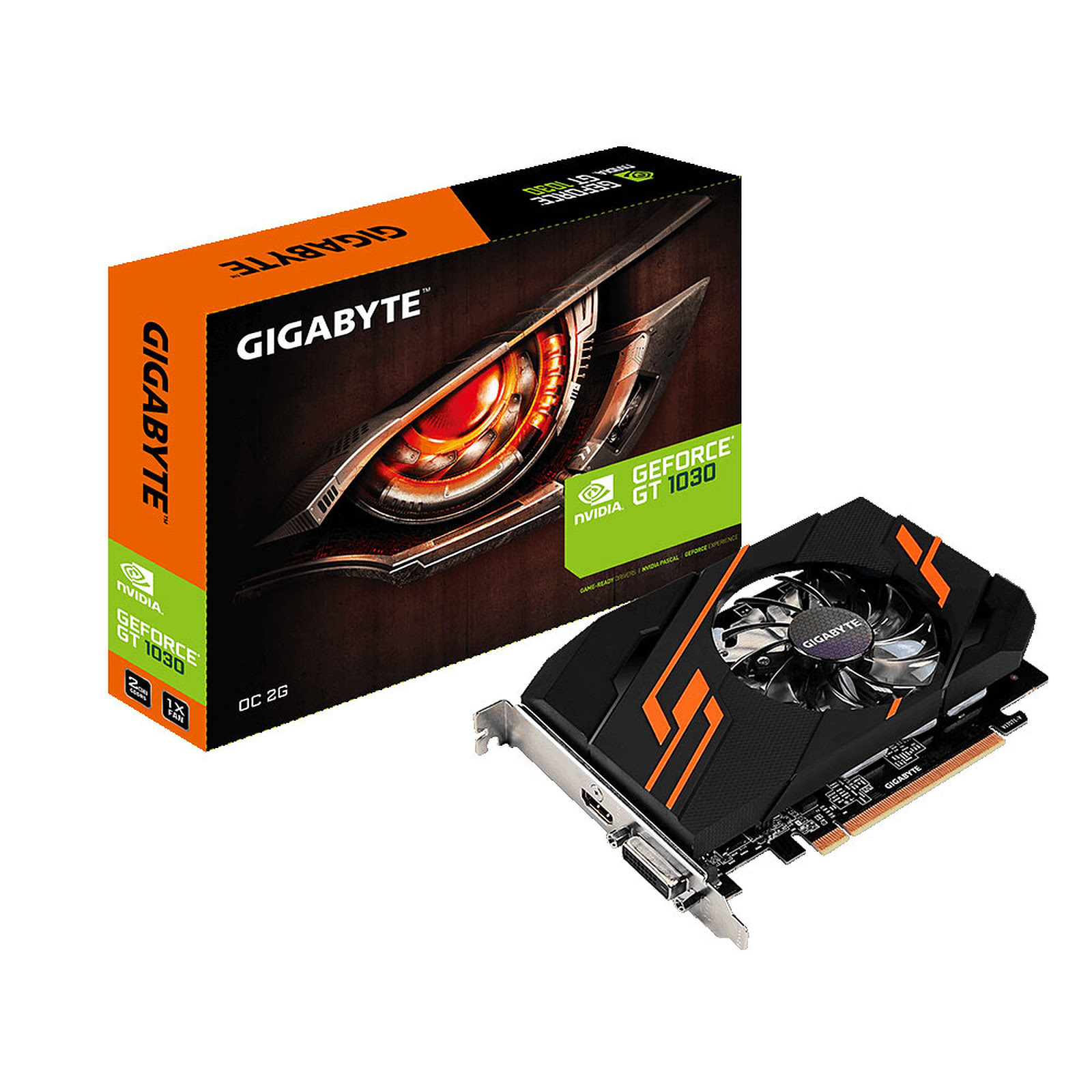 Gigabyte GT 1030 OC 2G  - Carte graphique Gigabyte - grosbill.com - 0