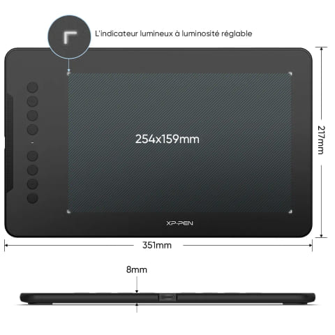 XPPEN Deco01 V3 5080LPI/10"/Noir - Tablette graphique XPPEN - 3