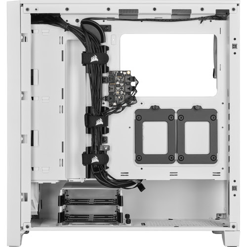 Corsair iCUE 4000D Airflow RGB TG Blanc -MT/Sans Alim/ATX# Blanc - Boîtier PC - 4