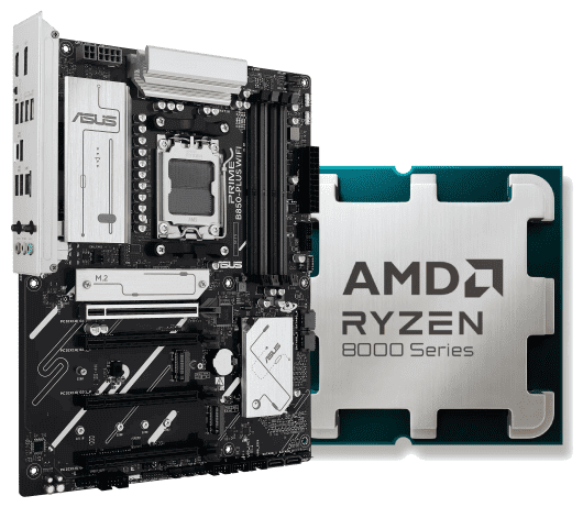 PRIME B850-PLUS WIFI + Ryzen 5 8400F tray - grosbill.com - 0