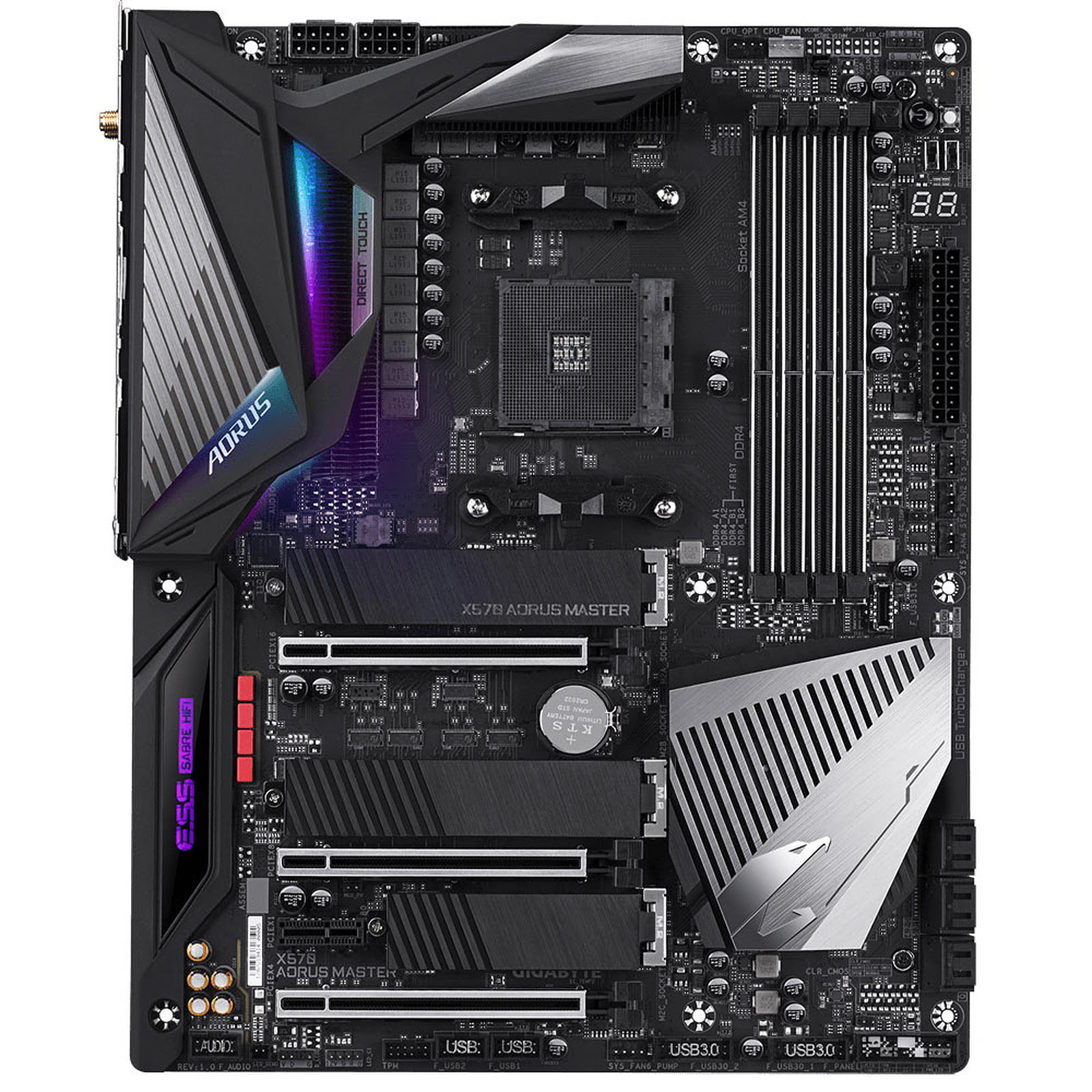 Gigabyte X570 AORUS MASTER ATX  - Carte mère Gigabyte - 4