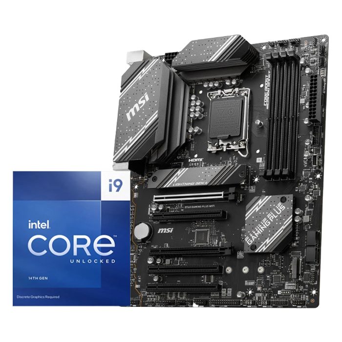 BUNDLE B760 GAMING PLUS WIFI + Core i9-14900KF - grosbill.com - 0
