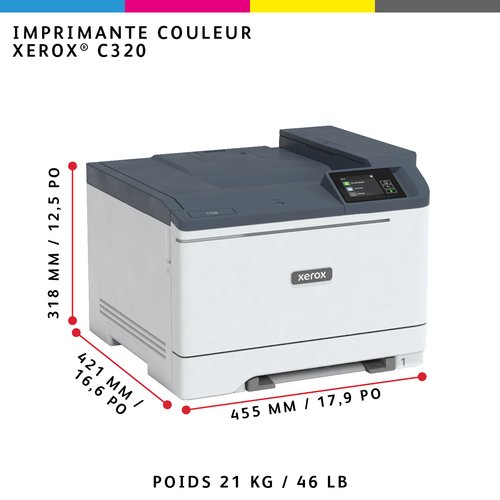 XEROX C320 A4 33PPM WIRELESS - Achat / Vente sur grosbill.com - 6