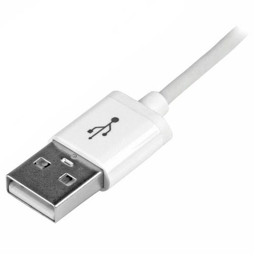1m White 8-pin Lightning to USB Cable - Achat / Vente sur grosbill.com - 3