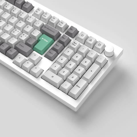 Keychron Set de touches - White Mint - Complet/ISO-FR/PBT (T61) - Achat / Vente Modding sur grosbill.com - 3