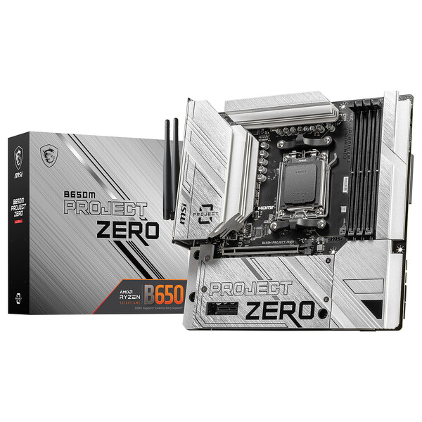 MSI B650M PROJECT ZERO Micro-ATX  - Carte mère MSI - grosbill.com - 0
