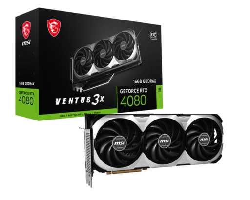 image produit MSI GeForce RTX 4080 16GB VENTUS 3X E OC Grosbill