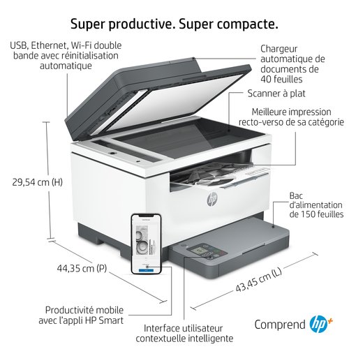 Imprimante multifonction HP LaserJet M234sdwe - grosbill.com - 12