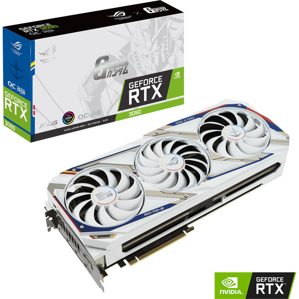 Asus ROG-STRIX-RTX3090-O24G-GUNDAM LHR  - Carte graphique Asus - 0