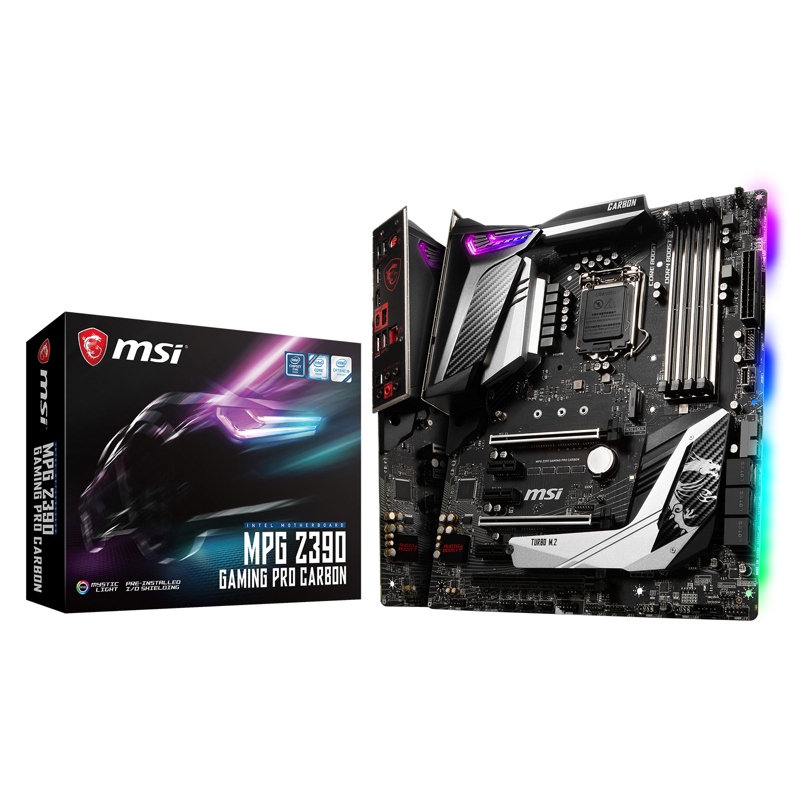 MSI Z390 GAMING PRO CARBON ATX  - Carte mère MSI - grosbill.com - 0