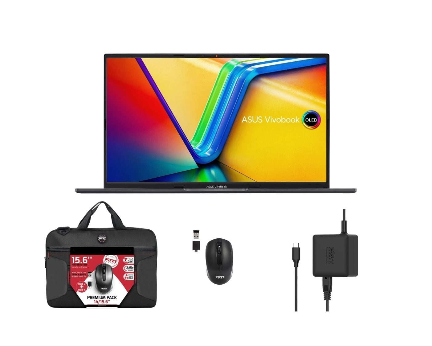 PC portable Asus Vivobook 14"/N150/8/128/11S + Sac souris charg 65W Grosbill