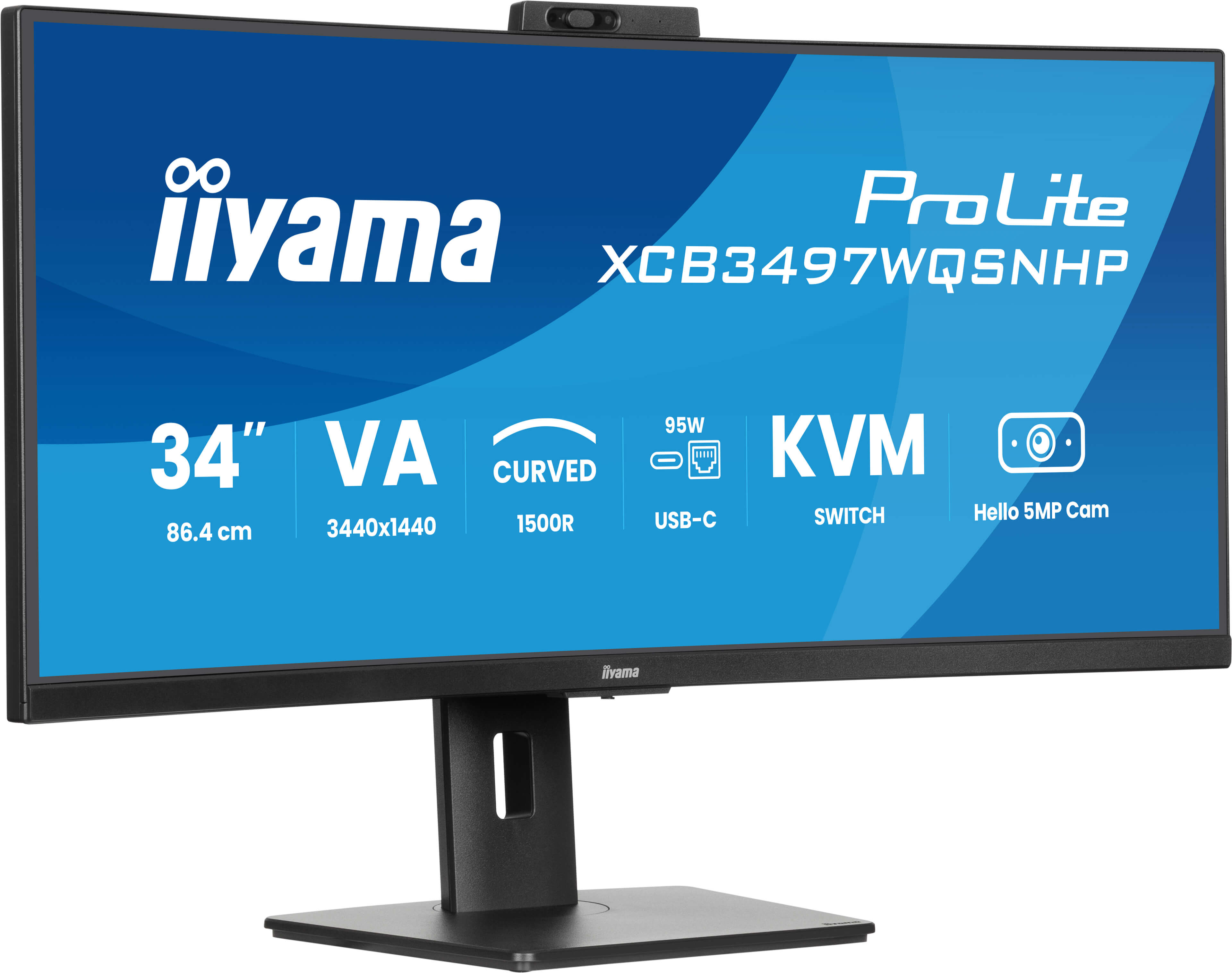 Iiyama 34 pouces  XCB3497WQSNPH-B1 - Ecran PC Iiyama - grosbill.com - 2