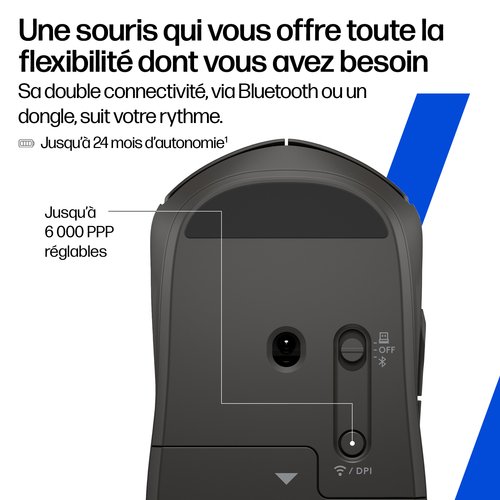 HP 405 QUIET BLK WIRELESS MOUSE - Achat / Vente sur grosbill.com - 5
