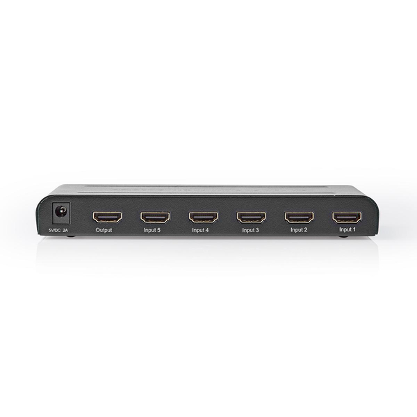 Switch HDMI 5 Ports - 4K 60Hz  - Commutateur Nedis - grosbill.com - 1