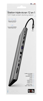 Station d'accueil USB-C Triple écrans 12 en 1 - T'nB - 5